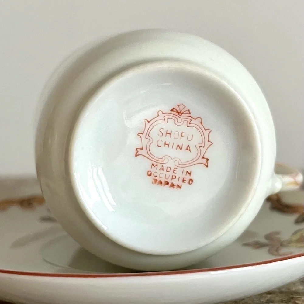 Shofu China teacup and saucer Occupied Japan